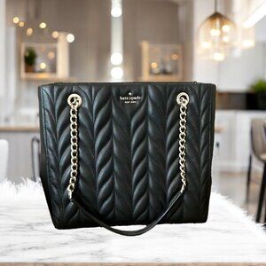 Kate Spade Black Leather Briar Lane Quilted Willis
